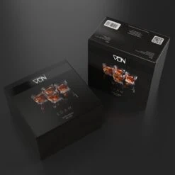 VDN Edam Whiskey Glazen Set Handgeblazen - 4 Whiskeyglazen – Tumbler - Loodvrij Kristal Glas -Tafelwaren Verkoop 1200x1200 974