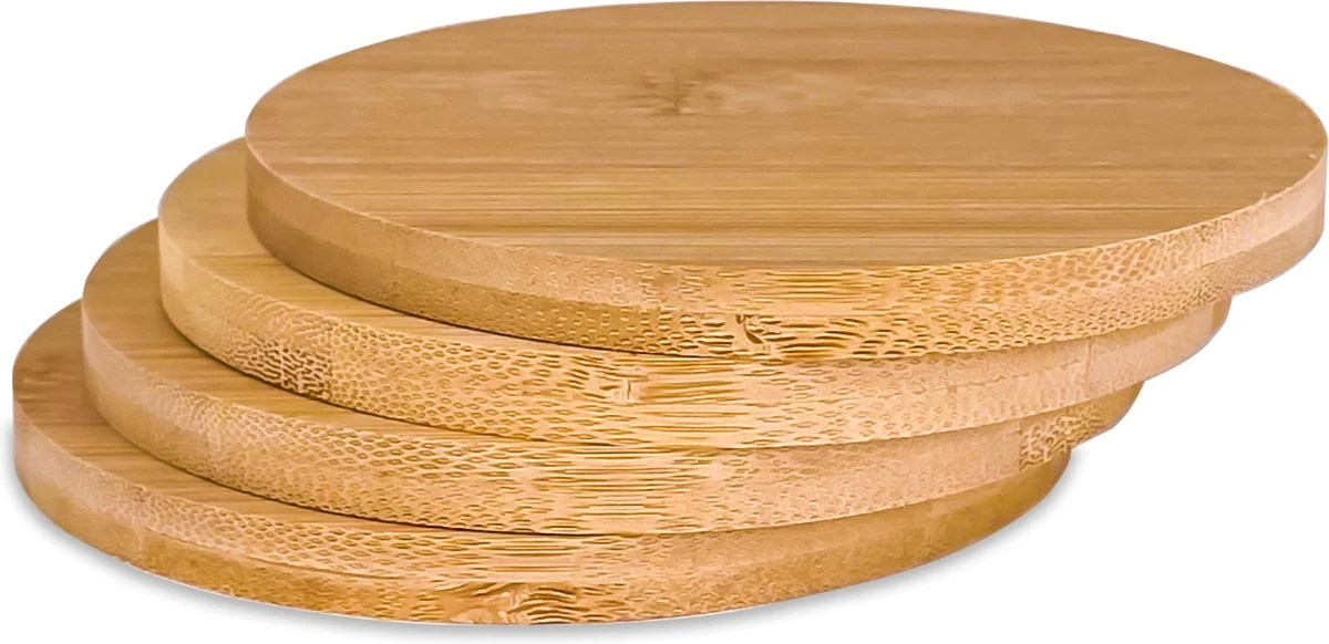 Merkloos 8 X PREMIUM Bamboe Onderzetters - Onderzetters Voor Glazen - Duurzaam 1 Merkloos 8 X PREMIUM Bamboe Onderzetters - Onderzetters Voor Glazen - Duurzaam