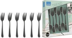 Amefa Taartvorkjes - 6 Stuks - Zwart -Tafelwaren Verkoop 1200x639 1