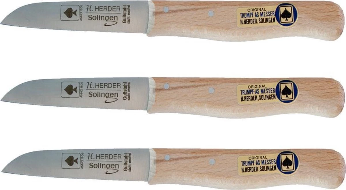 3x Herder Mes Recht RVS Combideal 1 3x Herder Mes Recht RVS Combideal