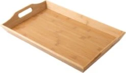 Merkloos Decopatent® Dienblad Rechthoek - Groot Dienblad Met Handvaten - Bamboe Houten Dienblad - Afm 50 X 30 X 6 Cm. -Tafelwaren Verkoop 1200x693 1