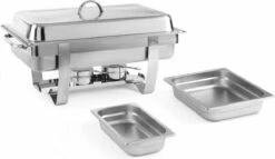 Hendi Chafing Dish Fiora GN 1/1 - 9 Liter - Incl. 6 GN Bakken - 58,5x38,5x(H)31,5cm -Tafelwaren Verkoop 1200x696 3