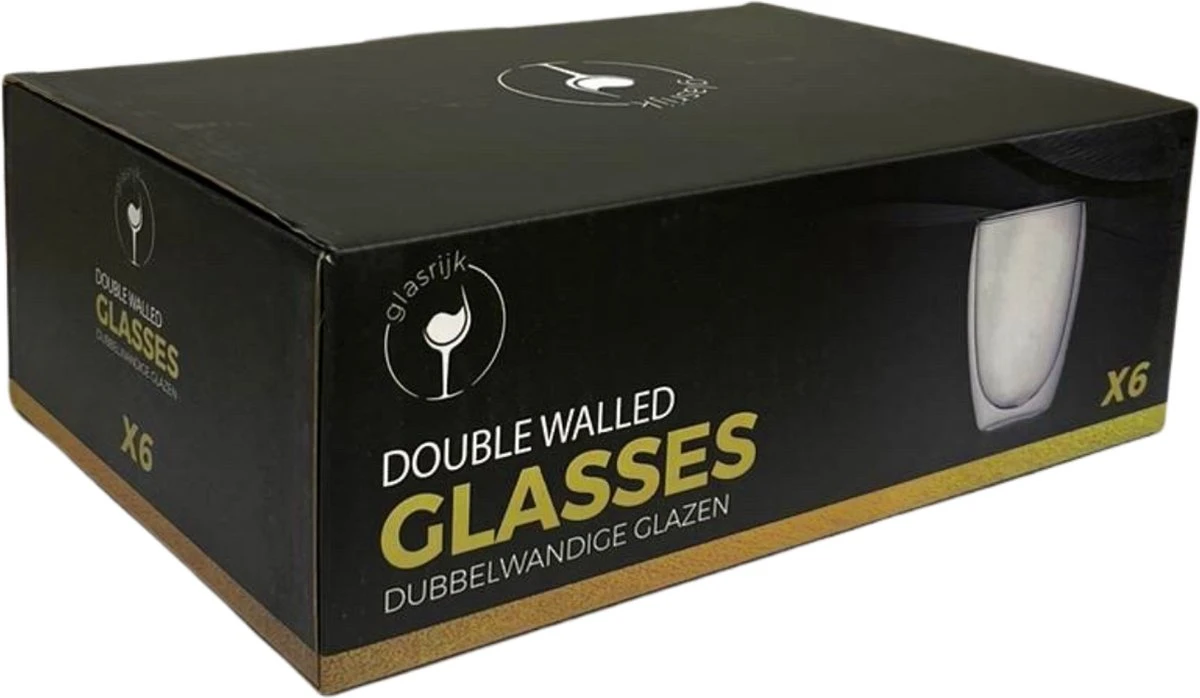 Glasrijk® Theeglazen - Dubbelwandige Glazen - 250 Ml - 6 Stuks - Koffieglazen - Theeglas - Cappuccino Glazen - Latte Macchiato Glazen 8 Glasrijk® Theeglazen - Dubbelwandige Glazen - 250 Ml - 6 Stuks - Koffieglazen - Theeglas - Cappuccino Glazen - Latte Macchiato Glazen - Afbeelding 8