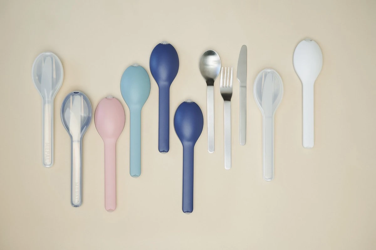 Mepal – Bestekset 3-delig Ellipse – Bestaat Uit Een Mes, Vork En Lepel – Nordic Denim – RVS Bestekset 7 Mepal – Bestekset 3-delig Ellipse – Bestaat Uit Een Mes, Vork En Lepel – Nordic Denim – RVS Bestekset - Afbeelding 7