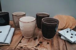 Koffiekopjes - Industrieel Grijs - Koffiebeker - Unieke Kleuren - Set Van 12 Kopjes (ook Los Verkrijgbaar) - 160ML En 340ML - Porselein - Hip En Trendy -Tafelwaren Verkoop 1200x800 49