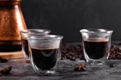 Dubbelwandige ESPRESSO Glazen Van Borosilicaat - Warme En Koude Dranken Kopjes - 70 ML - Set Van 4 -Tafelwaren Verkoop 1200x800 50