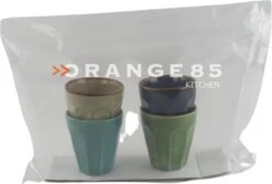 Orange85 Cappuccino Mokken - 4 Stuks - 250 Ml - Porselein - Hittebestendig - Keuken - Accessoires - Cappuccino Glazen - Cappuccino Kopjes - Latte Macchiato Glazen -Tafelwaren Verkoop 1200x809
