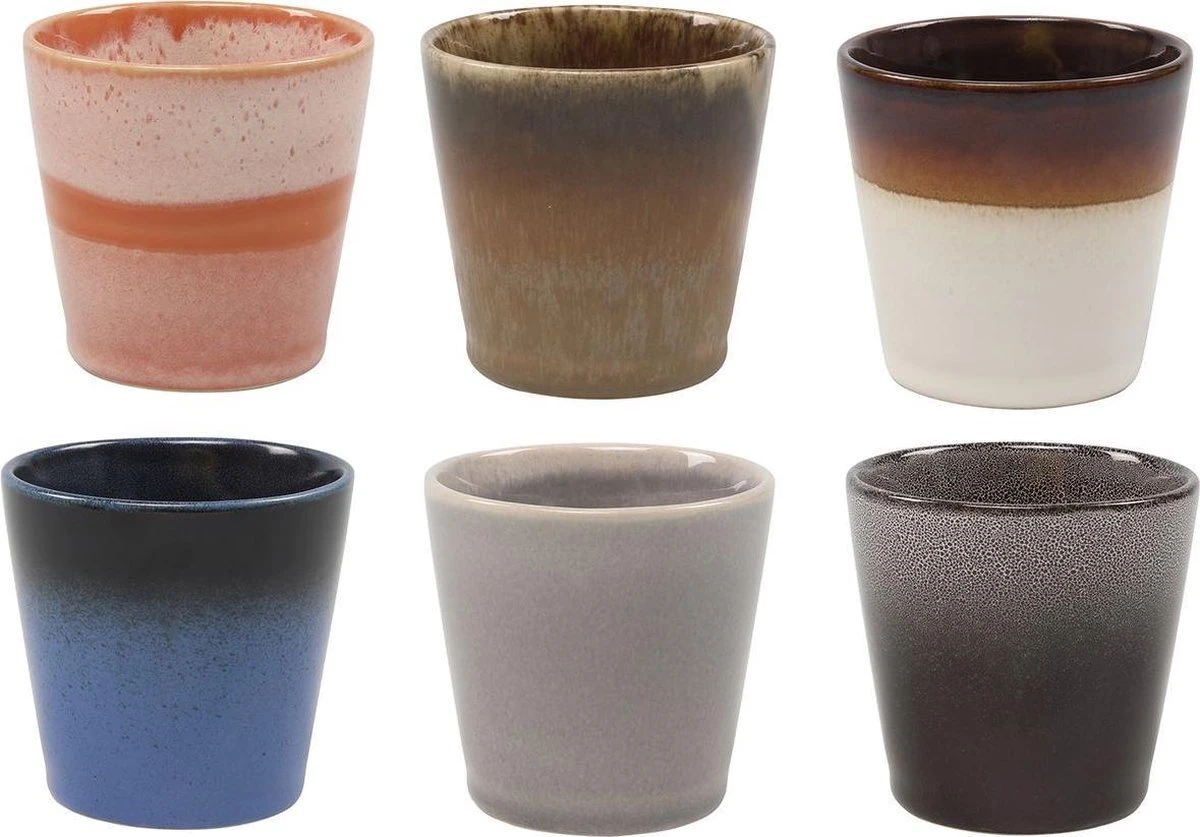Studio Tavola Koffiekopjes Earth 200 Ml - 6 Stuks 1 Studio Tavola Koffiekopjes Earth 200 Ml - 6 Stuks