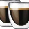 Krumble Dubbelwandig Espressoglas - Set Van 2 - Koffie Glas - Espresso Kop - Koffie Kopjes - Koffie Beker - 80 Ml