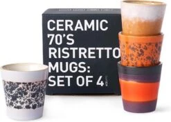 HKliving Ristretto 70`s Style Ceramic - Set Van 4 -Tafelwaren Verkoop 1200x861