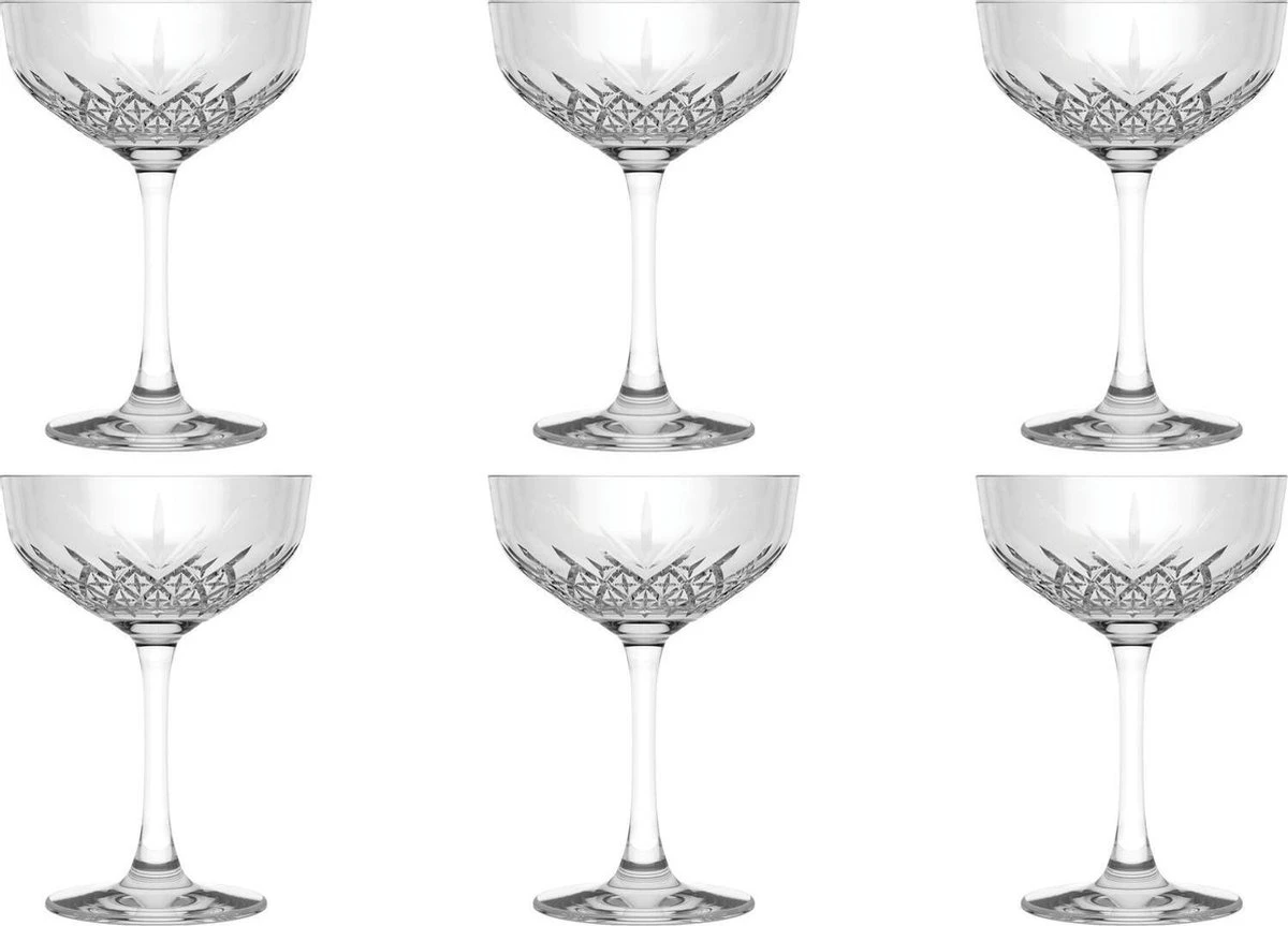 Pasabahce Champagnecoupe Timeless 27 Cl - Transparant 6 Stuk(s) 1 Pasabahce Champagnecoupe Timeless 27 Cl - Transparant 6 Stuk(s)