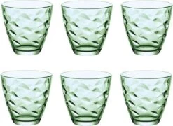 Bormioli Rocco Flora Verde Glazen 260 Ml - Groen - Set-6
