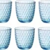 Bormioli Rocco Glazen Slot Blauw 290 Ml - 6 Stuks