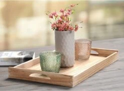 Merkloos FSC® Houten Dienblad Rechthoekig - Design Koffie / Thee Dienblad - Dienblad Met Handvatten - Paulownia Hout - 47 X 29.5 X 4.5 Cm -Tafelwaren Verkoop 1200x884 1