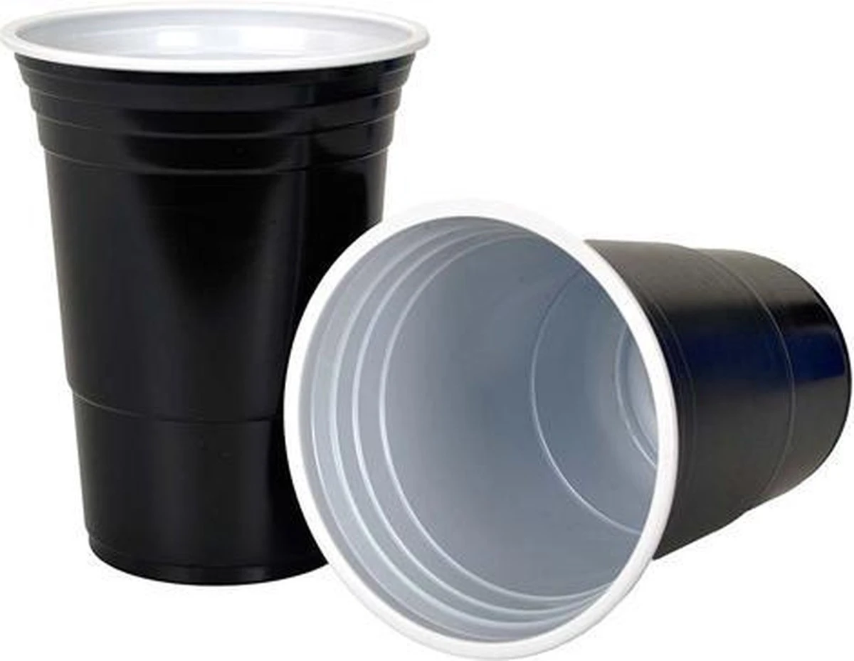 Merkloos Black Cups - 50stuk(s) - 475ml - Party Cups - Beerpong - Drankspel - Beerpong Bekers - Plastic Bekers 4 Merkloos Black Cups - 50stuk(s) - 475ml - Party Cups - Beerpong - Drankspel - Beerpong Bekers - Plastic Bekers - Afbeelding 4