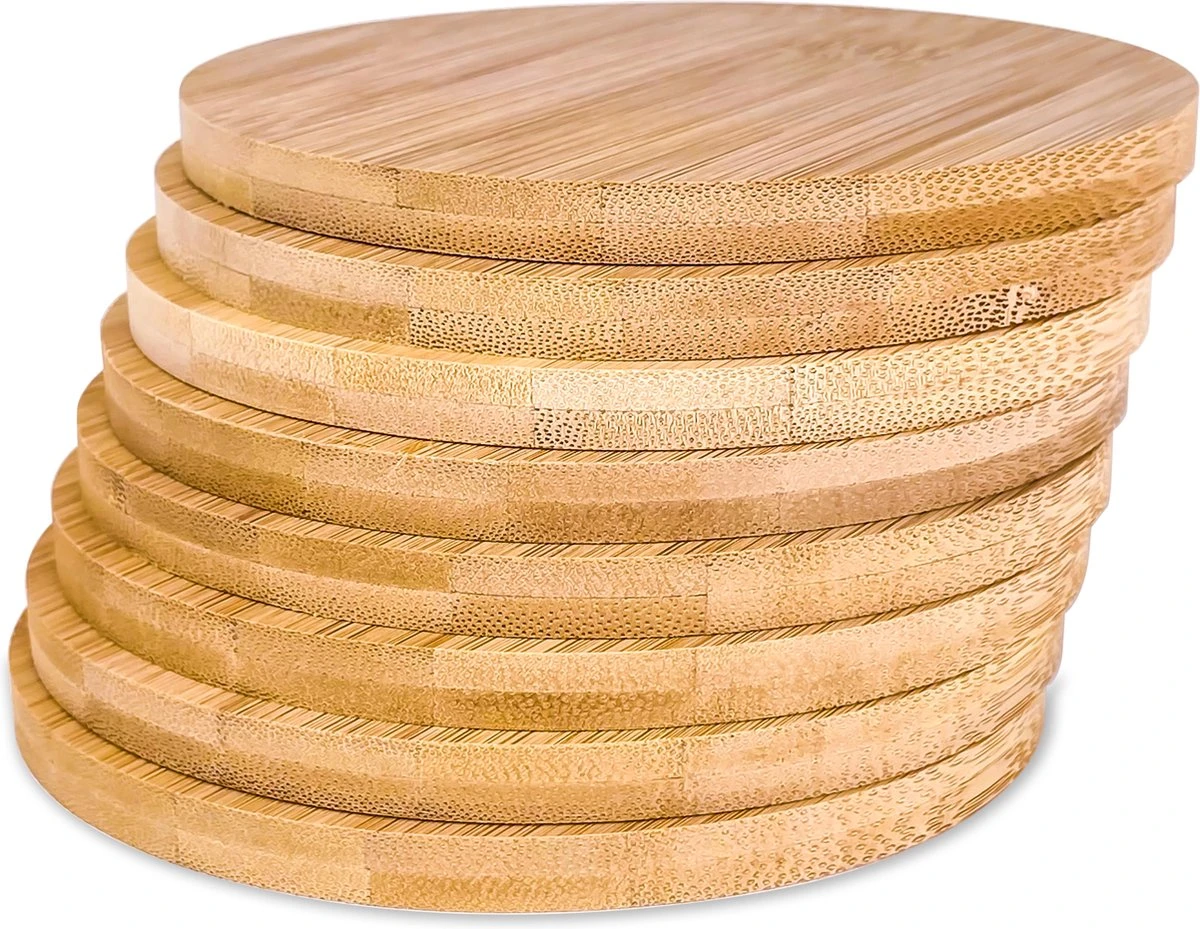Merkloos 8 X PREMIUM Bamboe Onderzetters - Onderzetters Voor Glazen - Duurzaam 2 Merkloos 8 X PREMIUM Bamboe Onderzetters - Onderzetters Voor Glazen - Duurzaam - Afbeelding 2