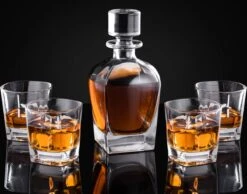 VDN Donella Whiskey Glazen Set Handgeblazen - 4 Whiskeyglazen – Tumbler - Loodvrij Kristal Glas -Tafelwaren Verkoop 1200x941 2