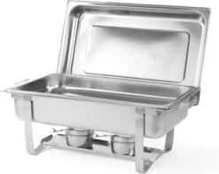 Hendi Chafing Dish Set - Buffetwarmer Economic - 9 Liter - Warmhoudschaal - 60x35,8x(H)29,5cm - Set Van 2 -Tafelwaren Verkoop 1200x952 3