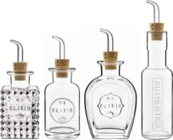 Luigi Bormioli Olie/azijnset Elixir 12.5 Cl - 4-delig