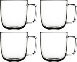 Gusta Fika - Glas - 300ml - Koffie Thee - 4 Stuks