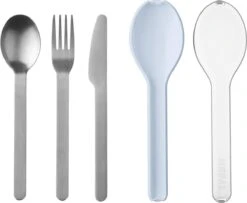 Mepal – Bestekset 3-delig Ellipse – Bestaat Uit Een Mes, Vork En Lepel – Nordic Blue – RVS Bestekset -Tafelwaren Verkoop 1200x987