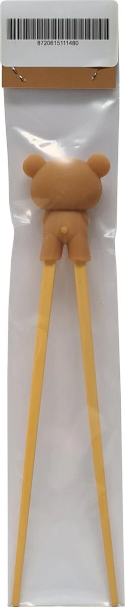 DongDong - Eetstokjes Voor Kinderen - Beer Motief - 22.5 Cm - Bruin -Tafelwaren Verkoop 248x1200 1