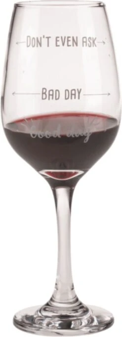 Out Of The Blue Grappig Wijnglas Met Tekst - Wijncadeau Voor Vrouwen - Cadeau Sinterklaas Kerst Verjaardag - Wijnglas Met Wijnhumor En Print: Good Day, Bad Day, Don’t Even Ask 10 Out Of The Blue Grappig Wijnglas Met Tekst - Wijncadeau Voor Vrouwen - Cadeau Sinterklaas Kerst Verjaardag - Wijnglas Met Wijnhumor En Print: Good Day, Bad Day, Don’t Even Ask -Tafelwaren Verkoop 435x1200 2