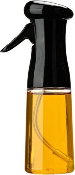 Merkloos Decopatent® Olijfolie Sprayer - Oliefles Met Verstuiver - Afvallen - Voor Gezond Bakken En Koken - Kook Bakspray - 210ML - Zwart -Tafelwaren Verkoop 519x1200