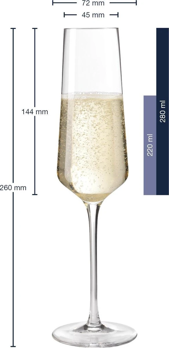 Leonardo Puccini Champagneglas - 280 Ml - 6 Stuks 6 Leonardo Puccini Champagneglas - 280 Ml - 6 Stuks - Afbeelding 6