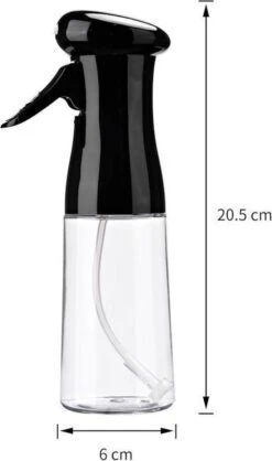 Merkloos Decopatent® Olijfolie Sprayer - Oliefles Met Verstuiver - Afvallen - Voor Gezond Bakken En Koken - Kook Bakspray - 210ML - Zwart -Tafelwaren Verkoop 709x1200 1