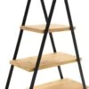Merkloos Etagere Bamboe - Metaal - 3-laags-hoogte 53 Cm