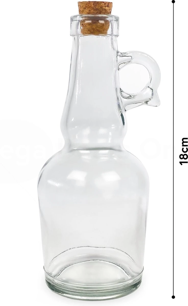 Merkloos Olie- & Azijnstel MDO - Olie- & Azijnset - Oliefles - Olieflessen - Olijfolie Fles - Incl. Kurk - 250ml - Glas 2 Merkloos Olie- & Azijnstel MDO - Olie- & Azijnset - Oliefles - Olieflessen - Olijfolie Fles - Incl. Kurk - 250ml - Glas - Afbeelding 2