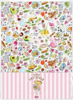 BLOND AMSTERDAM GREEN HAPPINESS: TABLECLOTH PACKED PVC 140 X 240