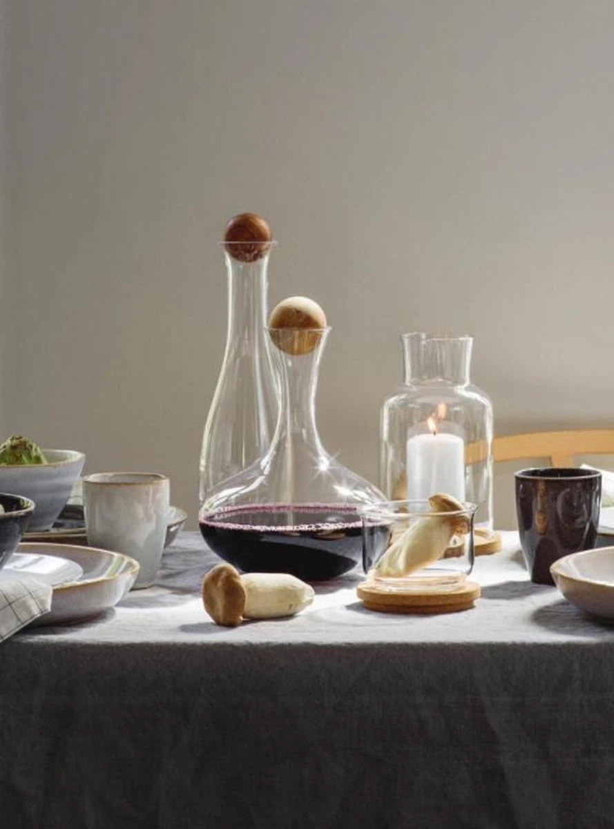 Sagaform - Nature - Wijn Karaf Met Eiken Stopper 4 Sagaform - Nature - Wijn Karaf Met Eiken Stopper - Afbeelding 4