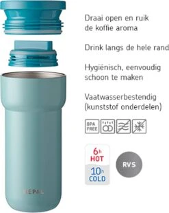 Mepal Isoleerbeker Ellipse 375 Ml – Houdt Je Drankje 4 Uur Warm En 8 Uur Koud – Natural Brushed – Koffiebeker To Go – Lekdicht – Thermosbeker -Tafelwaren Verkoop 955x1200 3