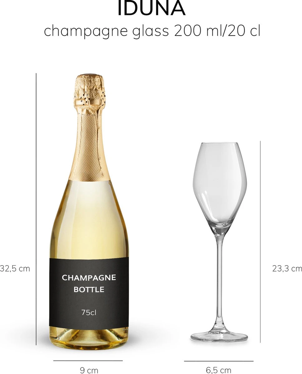 Libbey Champagneglas Iduna – 200 Ml / 20 Cl - Set Van 6 - Elegant Design - Hoge Kwaliteit - Vaatwasserbestendig 5 Libbey Champagneglas Iduna – 200 Ml / 20 Cl - Set Van 6 - Elegant Design - Hoge Kwaliteit - Vaatwasserbestendig - Afbeelding 5