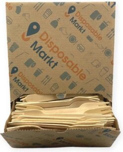 750 Stuks Houten Vork In Dispenser Box - Houten Bestek - Vorken - Bio Vorken - Hout In Dispenserdoos - Dispenser Doos Bestek - Karton Dispenser - Papier Dispenser Box Met Bestek - Cutlery - Biologisch Afbreekbaar - Milieuvriendelijk - FSC - Wegwerp -Tafelwaren Verkoop 971x1200 1