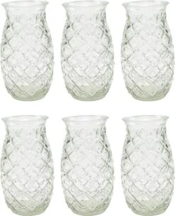 Merkloos Beker - Glas Ananas - 6 Stuks - Zomer - Cocktail -400ml -Tafelwaren Verkoop 971x1200 3
